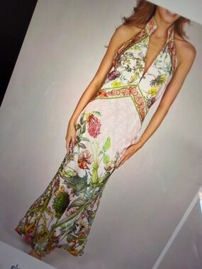 ❤️Hello Gorgeous! Printed Halter Neck Backless Maxi Dress